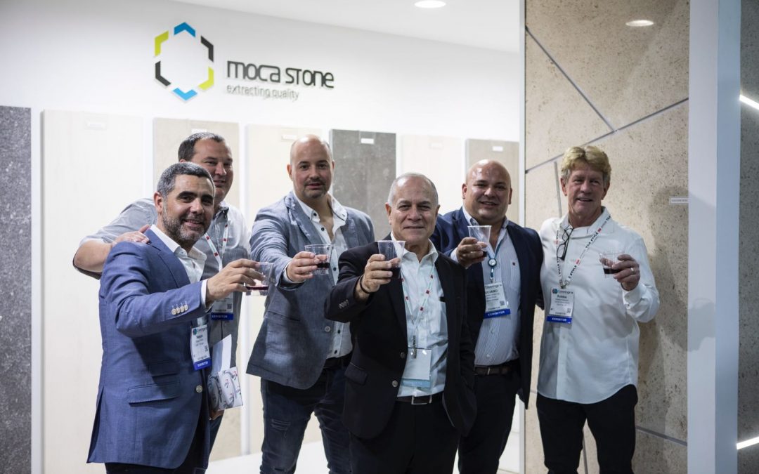 Coverings 2018: a toast to Moca Stone!