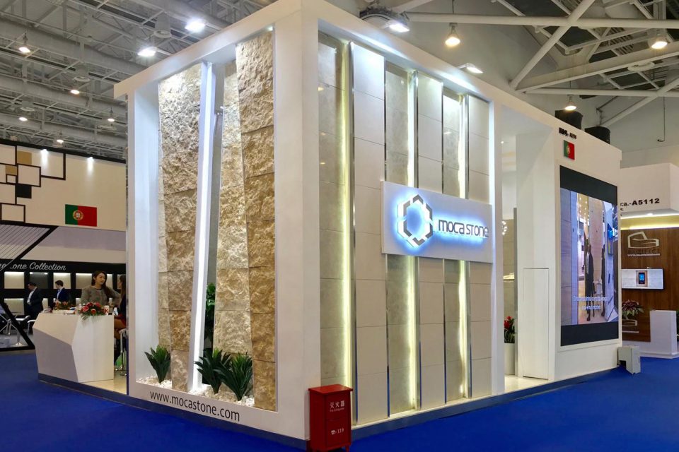 moca stone, xiamen, china, tradeshow, own quarries, stone, lime stone, moleanos, 