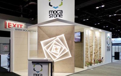 Produtos fantásticos da Moca Stone na Coverings 2019